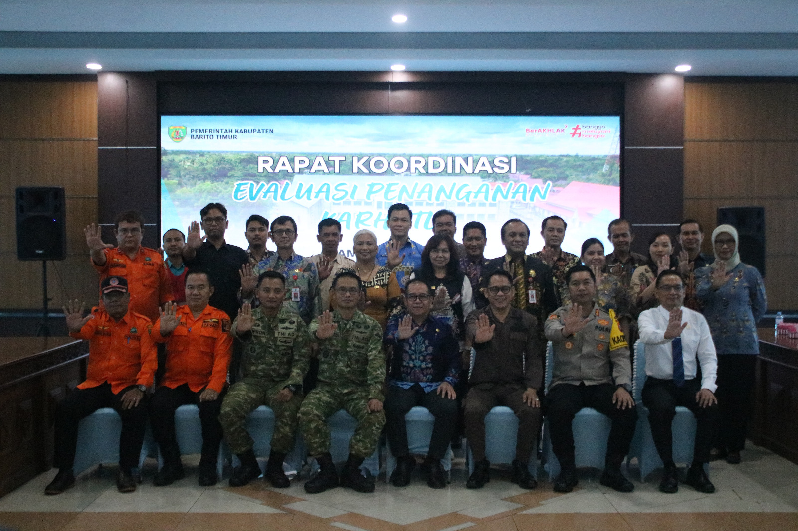 Rakor Evaluasi Penanganan Karhutla
